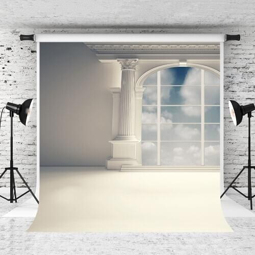 VinylBDS White Indoor Wedding Photography Backgound With Window Scenic Photography Backdrops For Children Photo Studio