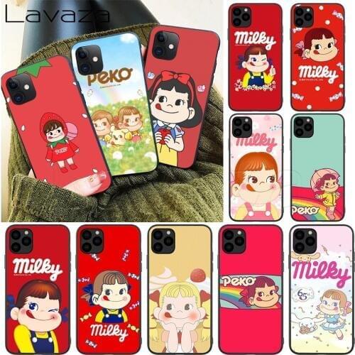 Lavaza Peko Milky boy and girl Silicone Soft Case for iPhone 12 Mini 11 Pro XS Max XR X 8 7 6 6S Plus 5 5S SE
