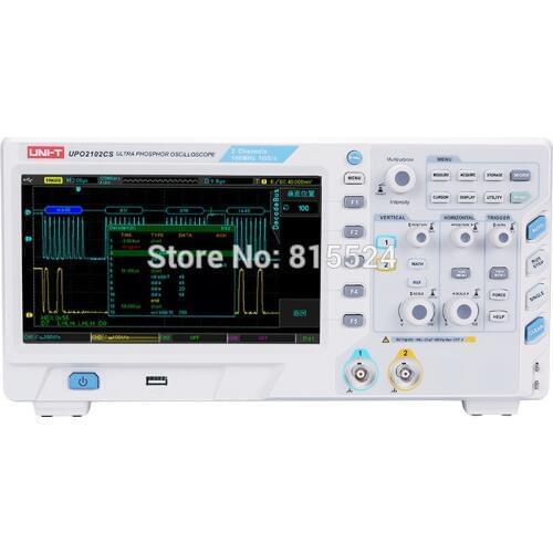 UNI-T UPO2102CS Super Phosphor Oscilloscopes 2 Channels Bandwidth 100 MHz Sample Rate 1GSa/s Record Length 32Mpts