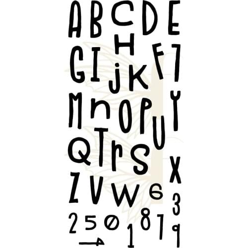 French number Clear Stamp for Scrapbooking Transparent Silicone Rubber DIY Photo Album Decor 0560