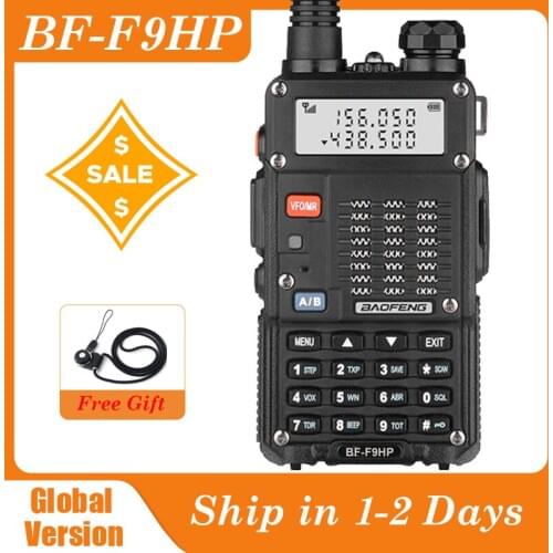 Walkie-Talkie Two-Way-Radio Baofeng BF F9HP VHF UHF Dual Band High Power CB Ham Radio HF Transceiver Long-Range 30-50 KM F9HP