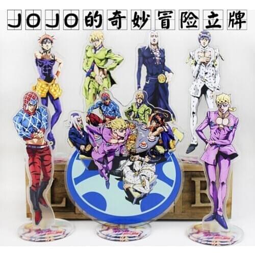Anime Jojo Bizarre Adventure Cosplay Prop Accessories Acrylic Desk Stand Figure Model