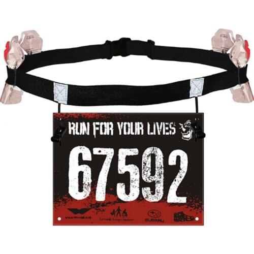 Unisex Triathlon Marathon Race Number Belt With Gel Holder Running Belt Cloth Belt Motor Running Outdoor Sports