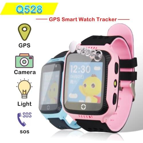 Q528 GPS Smart Watch Tracker SOS Call Location Device GPS Tracker for Kid children Camera Flashlight touch Screen Two-way Talk