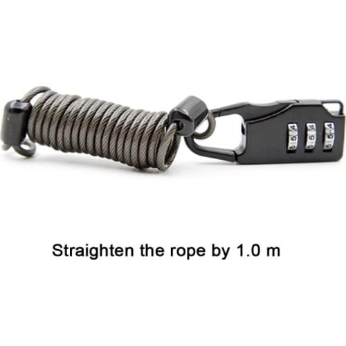 Portable Bike Lock 3Digit Code Combination Bicycle Lock Bicycle Security Lock Bicycle Equipment MTB Anti-theft Ring Lock