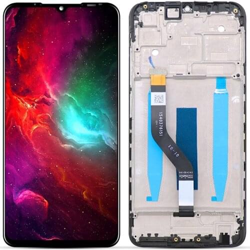 6.2" Original IPS LCD Display for Meizu Note 9 M923Q LCD Display Touch Screen Digitizer Panel Assembly with Frame