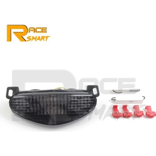 1 Set Motorcycle LED Turn Signals Brake Tail Light Taillight For KAWASAKI NINJA 650R ER-6 2009 2010 650-R ER6 Ninja Clear Smoke