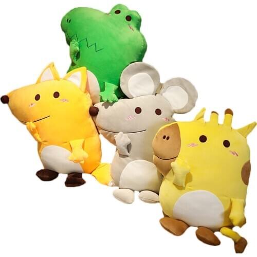 1PC Hot 55cm Cartoon Animal Dinosaur Rabbit Penguin Bear Pillow Toys Plush Cushion Stuffed Soft Sleeping Dolls Children Gifts