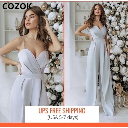 2021 Jumpsuit Weding Dress Bridal Gown Spaghetti Straps Pleat Outdoor Formal Event Suit Boho vestido de Sexy Weding Dresses