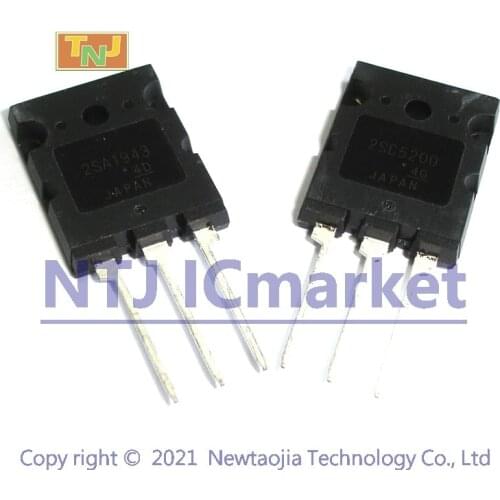 5 PAIRS 2SA1943 + 2SC5200 TO-3PL 10 PCS A1943 + C5200 Transistor
