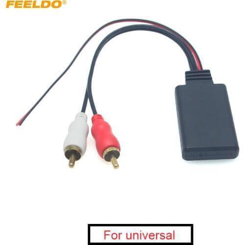 5Pcs Universal Auto Wireless Bluetooth Connection AUX Adapter for Stereo with 2 RCA AUX IN Music Audio Input Wireless Cable