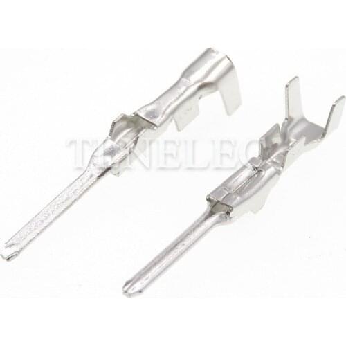 50pcs 1.5 Series Crimp Male Spade Connector Terminal DJ611-1.5A Automotive Connector Inserting Spring Pin Splice Wire Terminal