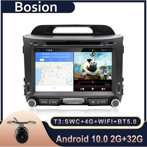 Bosion Quad core android 10.0 car dvd for KIA sportage 2011 2012 2013 2014 2015 car pc head unit gps navigation 2 din car stereo