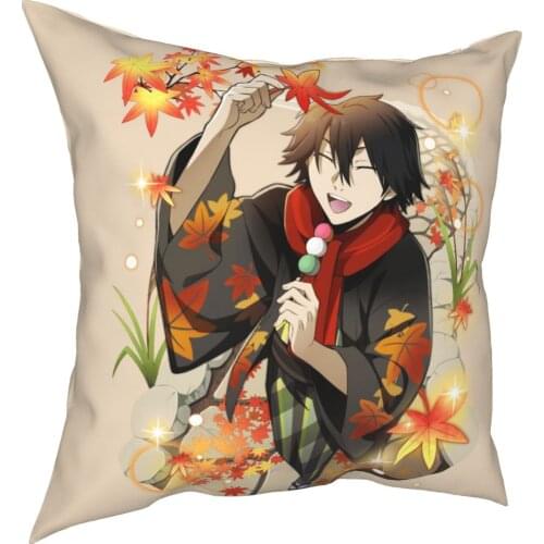 Ranpo Mayoi Bungou Stray Dogs Pillowcase Printed Polyester Cushion Cover Decor Throw Pillow Case Cover Home Zipper 40*40cm