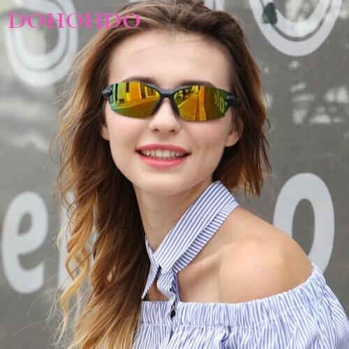 DOHOHDO 2020 Frameless Ultra Light Hingeless Rimless High Quality Polarized Sunglasses Driving Fishing Google Anti-Glare Glasses