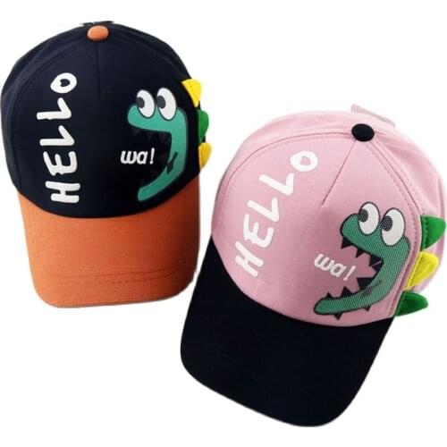 Doitbest 2020 Child Baseball Cap summer Hip Hop Cute cartoon little dinosaur kids Hats Boy Girls hat Caps snapback gorras