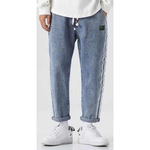 Denim Trousers For Men Casual Jeans Streetwear Fashion Pants