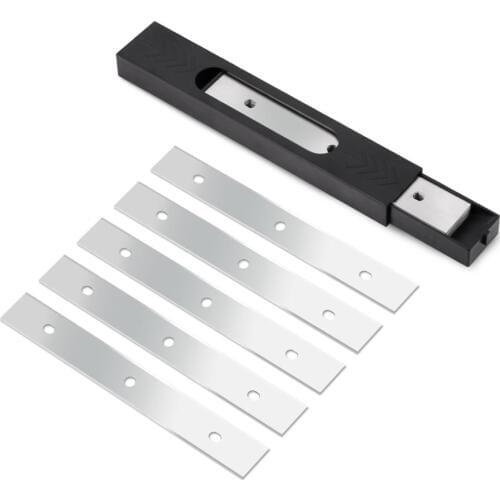 EHDIS 25pcs/Box Stainless Steel Blade for Handled Scraper Vinyl Car Wrap Sticker Film Glue Remover Glass Window Clean Blades