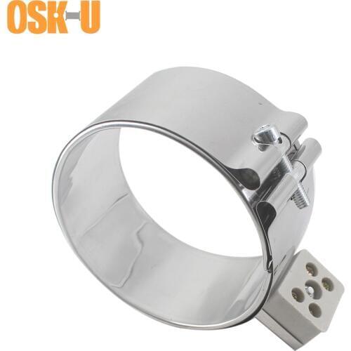 100mm Inner Diameter Ceramic Band Heater 90/95/100/110mm Height Stainless Steel Electric Heating Element for Plastic Machinery