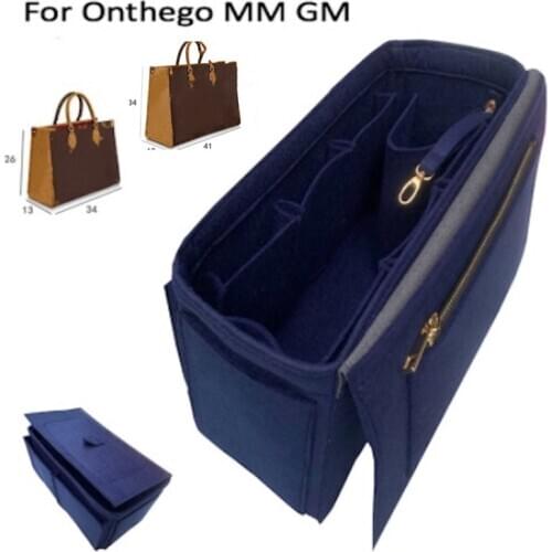 For Onthego MM GM Bag Tote Bag Organizer Bag Liner Purse Insert-3MM Premium Felt (Handmade/20 Colors)