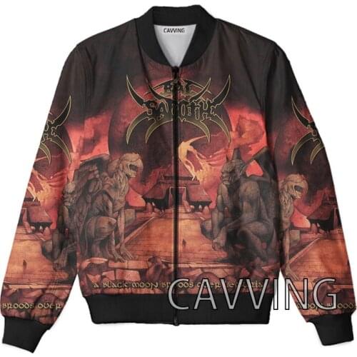 CAVVING 3D Printed Bal-Sagoth Rock Zipper Bomber Jackets Men Overcoat Mens Coat Zip Up Jackets for Women/Men