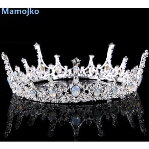 Mamojko 2017 Fashion Jewery Crystal Queen Crown For Woman Wedding Charms Tiara For Bride Hair Accessories Good Quality