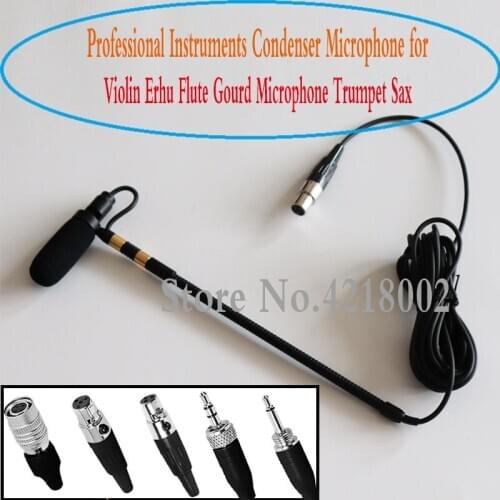 Musical Instrument Condenser Microphone for Saxophone Violin Orchestra Trumpet Gooseneck Stage Performance For Shure Sennheiser