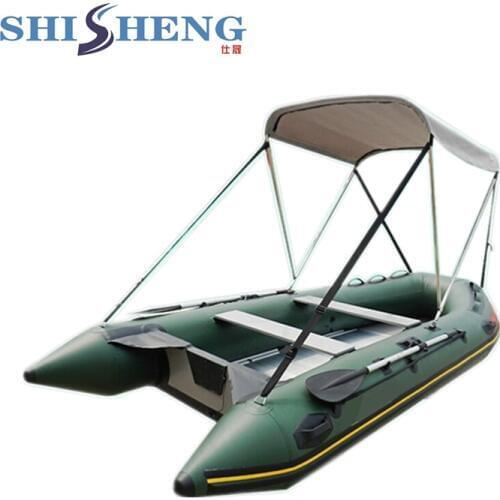 2018 CE Certificate China Factory OEM 6 Persons Inflatable Boat With Sunshade