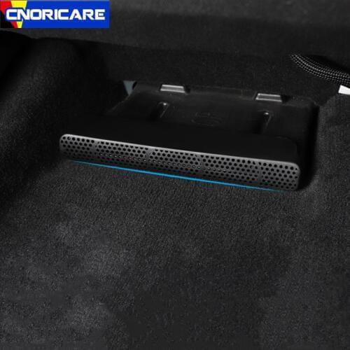 Car Rear Under Seat Air Conditioning Vent Outlet Cover Sticker For Mercedes Benz E W213 C W205 GLC X253 Class Accessories