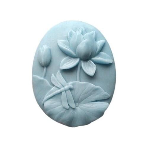 New Lotus dragonfly Craft Art Silicone Soap mold Craft Molds DIY Handmade soap molds