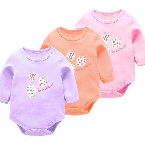 Baby boys girls clothes baby bodysuit long sleeves baby overalls children clothing spring autumn round neck rainbow kids clothes
