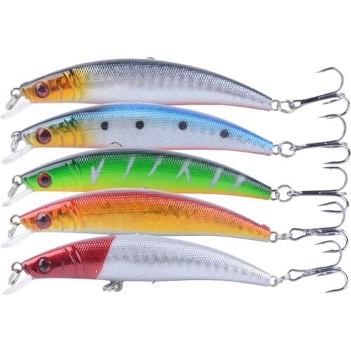 Wholesale 5 pcs/lot 8cm/3.15in 8.5g/0.3oz Minnow Fishing Lure Lot Fishing Lures Artificial Hard Fishing Bait Sinking Trout Bait