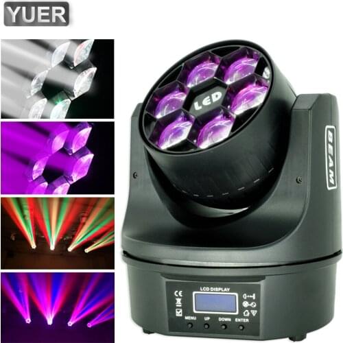 LED Beam Wash Six Bees Eyes 6x15W RGBW DMX512 Stage Effect Lighting Good For Disco DJ Party KTV Dance Floor Clubs And Wedding