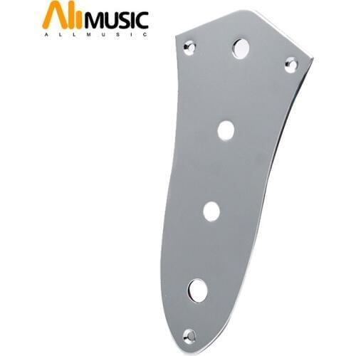 Wired Control Plate for Jazz Bass Electric Guitar Chrome