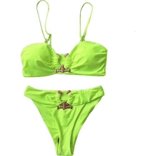 Convertible Straps Off Shoulder Sexy Bikini Set Women High Waist Two Piece Swimsuit Female Swimwea Beach Bathing Suit 2021