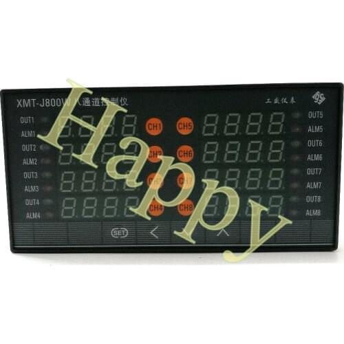 The eight channel control instrument XMT-J800WR4 can be connected to computer, touch screen, Kingview |PLC communication