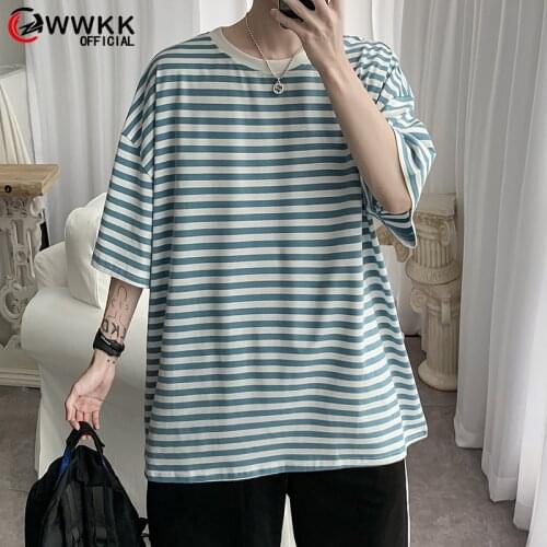 WWKK Men Japanese Streetwear Yellow T Shirt 2021 Summer Mens Harajuku Hip Hop T Shirts Couple Korean Casual Tees T-shirts
