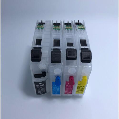 YOTAT 1set Refillable ink catridge for Brother LC161 LC 161 for brother DCP-J152W DCP-J752DW MFC-J245 MFC-470DW MFC-650DW/J870DW