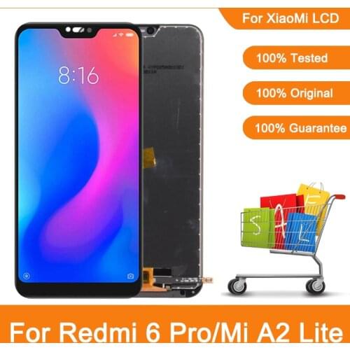 5.84" For Xiaomi Redmi 6 Pro LCD Display Touch Screen Assembly For Xiaomi MI A2 Lite LCD Digitizer M1805D1SG Replacement Parts