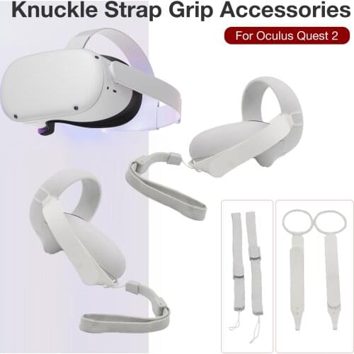 1Pair Knuckle Strap Handle Grip Strap For Oculus Quest 2 VR Touch Controller Adjustable Wrist Straps For Quest2 VR Accessories