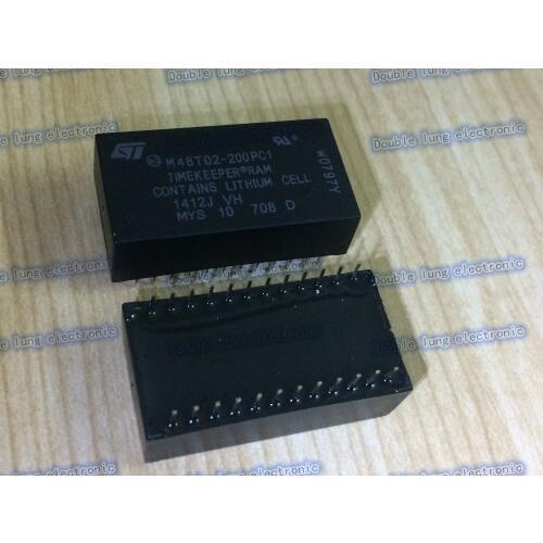 5PCS/LOT M48T02-200PC1 IC RTC CLK/CALENDAR PAR 24-DIP