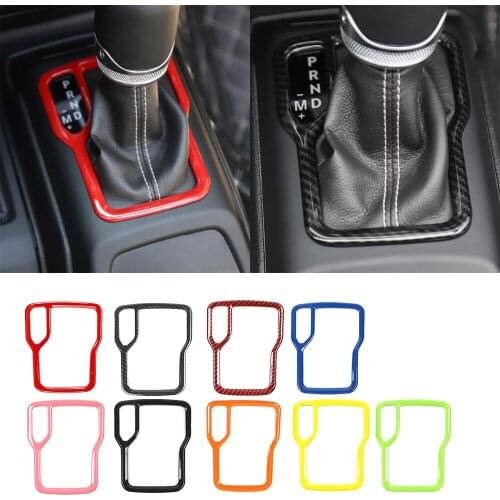 ABS Center Gear Shift Panel Decoration Ring Cover for Jeep Wrangler JL Gladiator JT 2018+ Interior Car Accessories