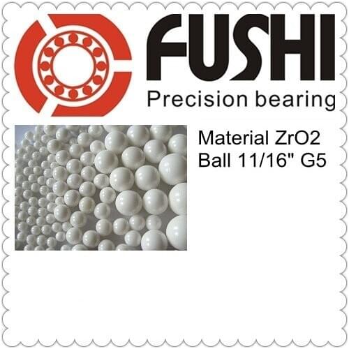 Free Shipping 1 pc Loose Ceramic Balls 11/16" =17.463mm G5 Grade Quality ZrO2 Zirconia White Zirconium Dioxide