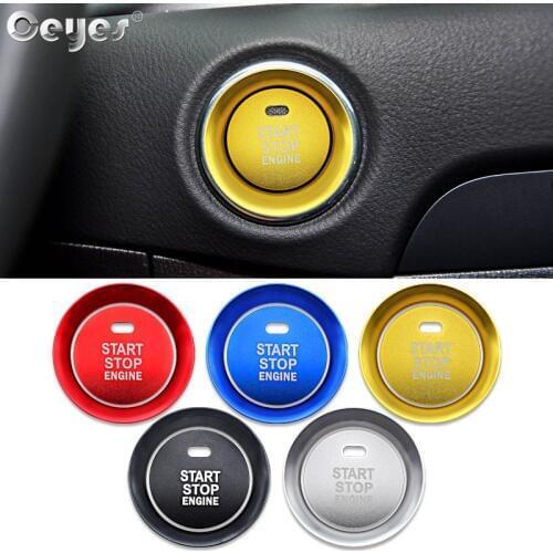 Ceyes Car Styling Accessories Engine Start Stop Button Ring Case For Mazda 3 CX-5 CX4 CX5 CX 5 BM BN 2017 2018 Decorate Stickers