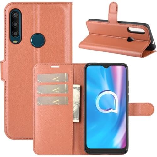 For Alcatel 1SE 2020 Case Flip Case On The For 1SE 2020 Safety Leather Stand Cover With Card Holder For Alcatel 1SE 2020 Guard