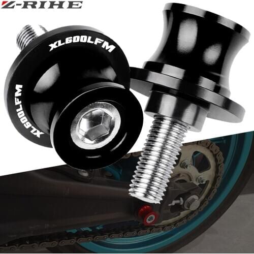 For HONDA XL600LMF XL 600LMF 1985-1986 8MM Motorcycle accessories CNC Aluminum Swingarm Spools slider stand screws XL600LMF LOGO