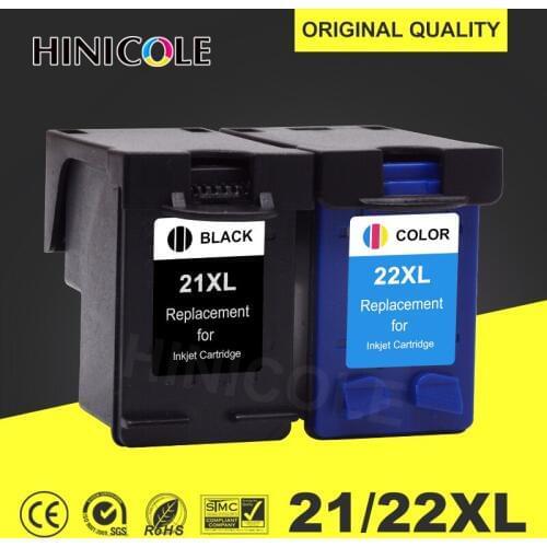 HINICOLE 21 22 Printer Cartridge for HP/hp21 for HP/hp 21 xl for ink cartridge Deskjet F2180 F2200 F2280 F4180 F300 F380 380