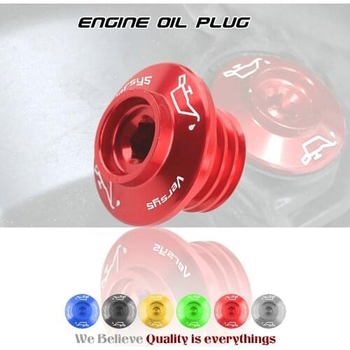 Motorcycle CNC Engine Plug Cover Caps Screws Filter Oil Bolt for KAWASAKI VERSYS 650 100 VERSYS650 VERSYS1000