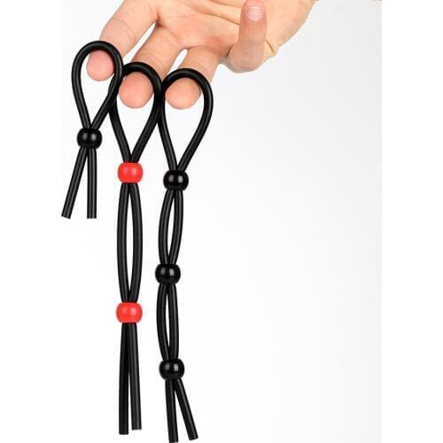 Dingye HOT Cheap Adjustable Silicone Time Delay Erection Cock Rings for Men, Adult Sexy Penis Rings Sex Products Sex Toys