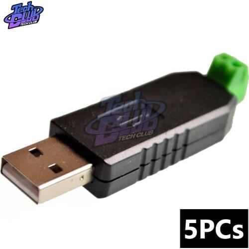 5PCs CH340 USB to RS485 485 Converter Adapter Module PL2303HX USB Converter Compitable USB 2.0 USB 1.1